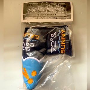 NEW SCOTTY CAMERON 2016 CLUB CAMERON 72° & SUNNY PUTTER HEADCOVER